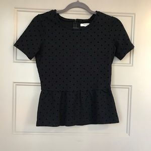 Madewell peplum top